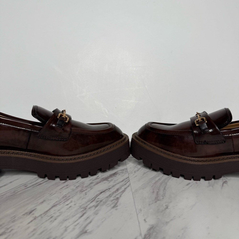 Sam Edelman Laurs Lug Sole Brown Loafer 9M - Picture 6 of 15